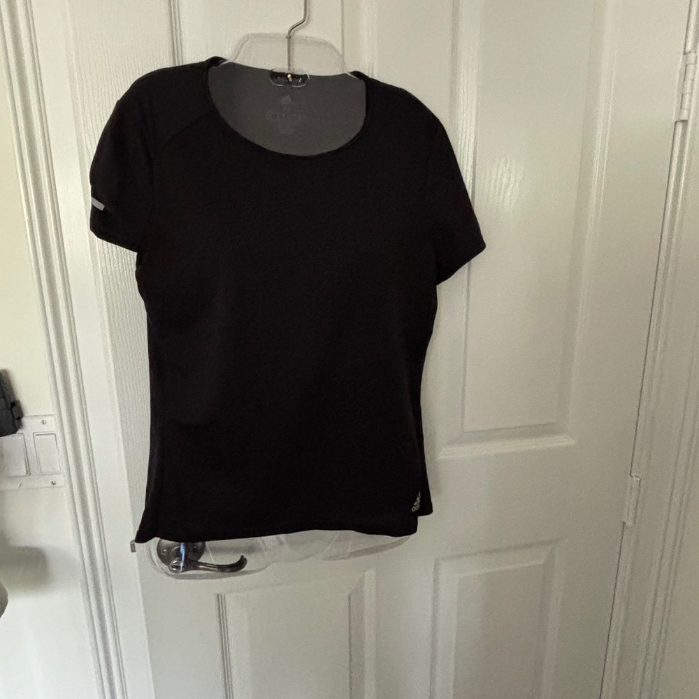 Black medium women's Adidas Climate running top